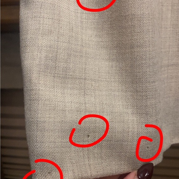 🐇Jones Wear Beige Pencil Skirt Textured Pockets Neutral Vintage 12 - Picture 6 of 9